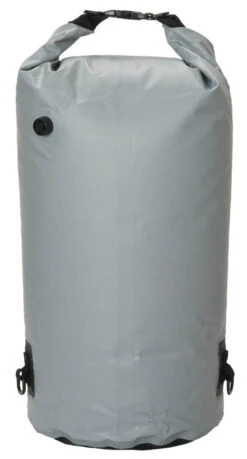 Banded Roll-Top 30L Cooler -Outdoor Sports Equipment 08317 Roll Top Cylinder Soft Cooler Gray Backnostraps