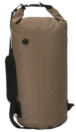 Banded Roll-Top 30L Cooler -Outdoor Sports Equipment 08317 Roll Top Cylinder Soft Cooler MarshBrown Back