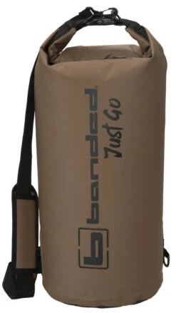 Banded Roll-Top 30L Cooler -Outdoor Sports Equipment 08317 Roll Top Cylinder Soft Cooler MarshBrown Front