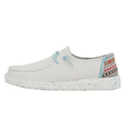 Hey Dude Women's Wendy, White Aztec