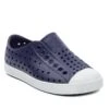 Native Jefferson Child Shoes, Regatta Blue/Shell White