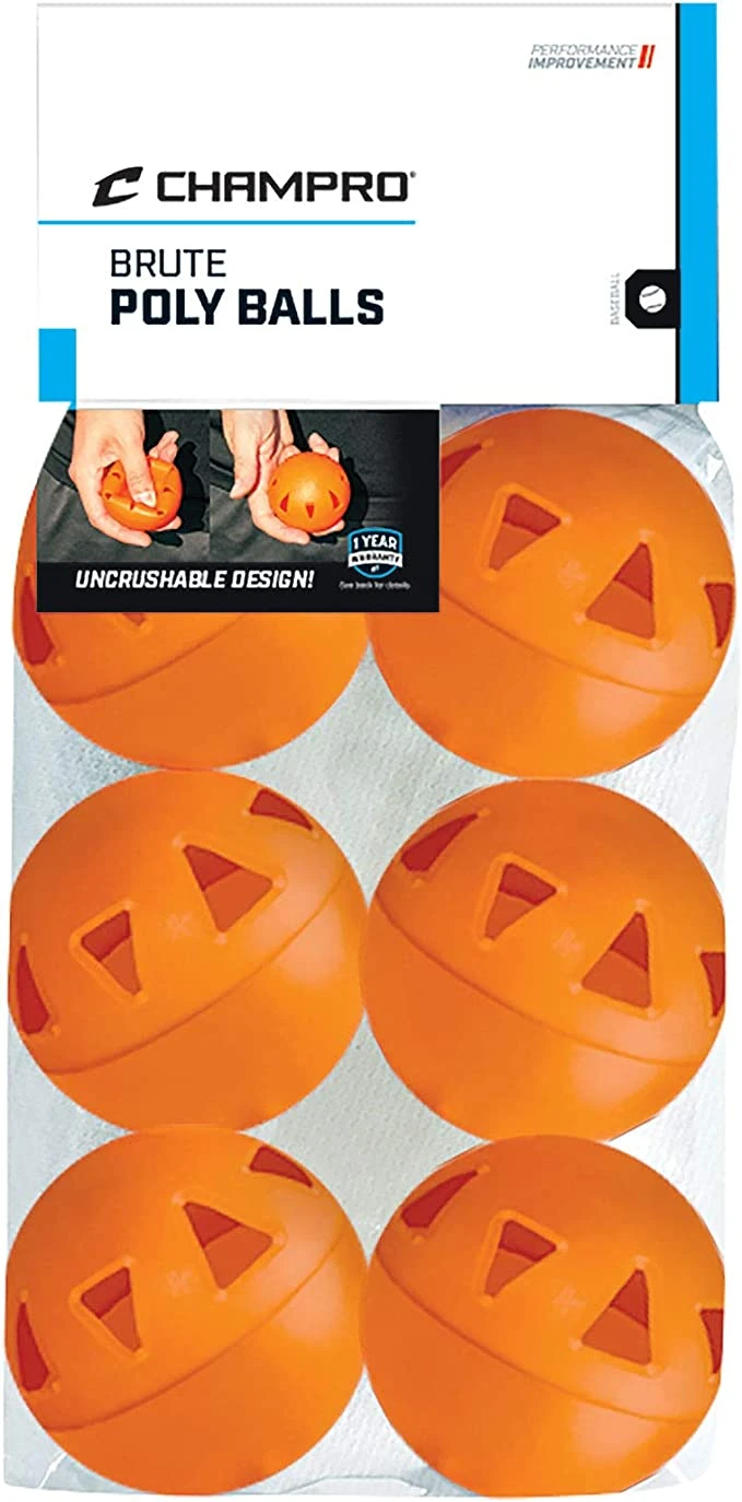 Champro Poly Practice Baseballs 6 Pack 1 Champro Poly Practice Baseballs 6 Pack