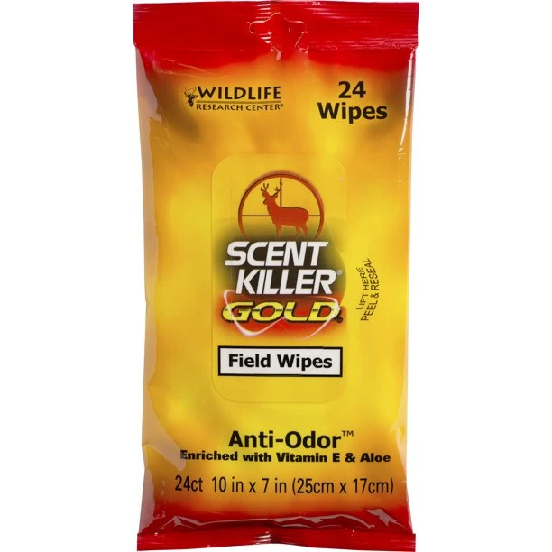 Wildlife Research Scent Killer Gold Field Wipes 24pk 1 Wildlife Research Scent Killer Gold Field Wipes 24pk