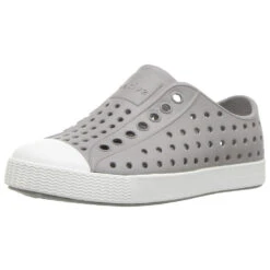 Native Jefferson Child Shoes, Pigeon Grey/Shell White