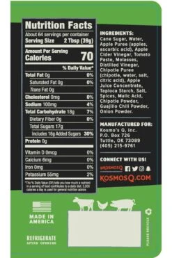 Kosmos BBQ Sauce 15.5 Oz -Outdoor Sports Equipment KOSBBQS SAC 204 HiRes