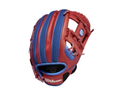 Wilson 2022 A200 EZ Catch 10" Baseball Glove LHT White/Red/Royal