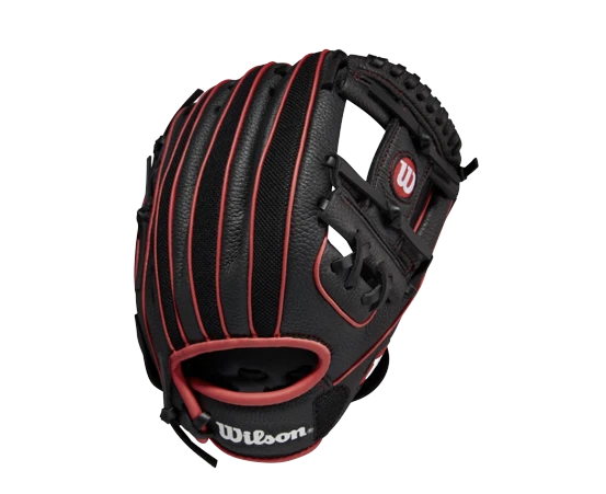 Wilson 2022 A200 EZ Catch 10" Baseball Glove RHT Black/Red 1 Wilson 2022 A200 EZ Catch 10" Baseball Glove RHT Black/Red