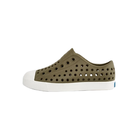 Native Jefferson Child Shoes, Utili Green/Shell White 1 Native Jefferson Child Shoes, Utili Green/Shell White
