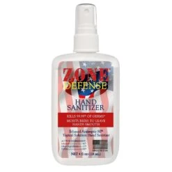 Zone Defense Spray Hand Sanitizer 4oz