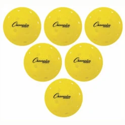 Champion Sports Roto Molded Outdoor Pickleball Set Of 6