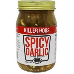 Killer Hogs Barbecue Sweet Spicy Garlic Pickles 16oz