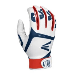Easton Gametime Youth Batting Gloves -Outdoor Sports Equipment white navy red 50074