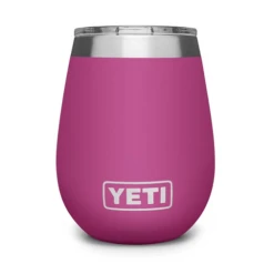Yeti Rambler Wine Tumbler 10oz -Outdoor Sports Equipment yeti rambler 10 oz wine tumbler yram10wineppp prppink prickly pear pink side 67315